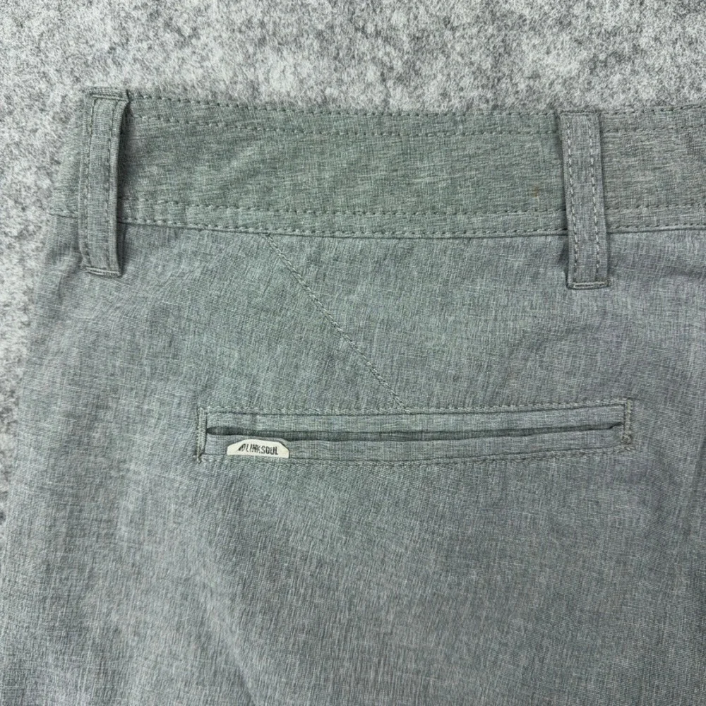 Linksoul Golf Shorts Mens 34 Gray Boardwalker Performance Stretch Hiking Casual‎